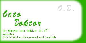 otto doktor business card